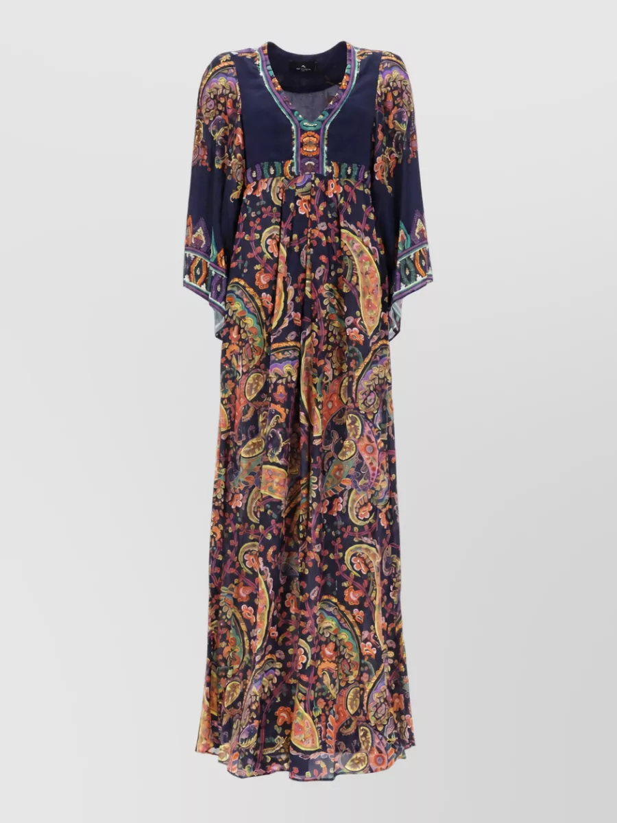 Etro Paisley Print Maxi Dress