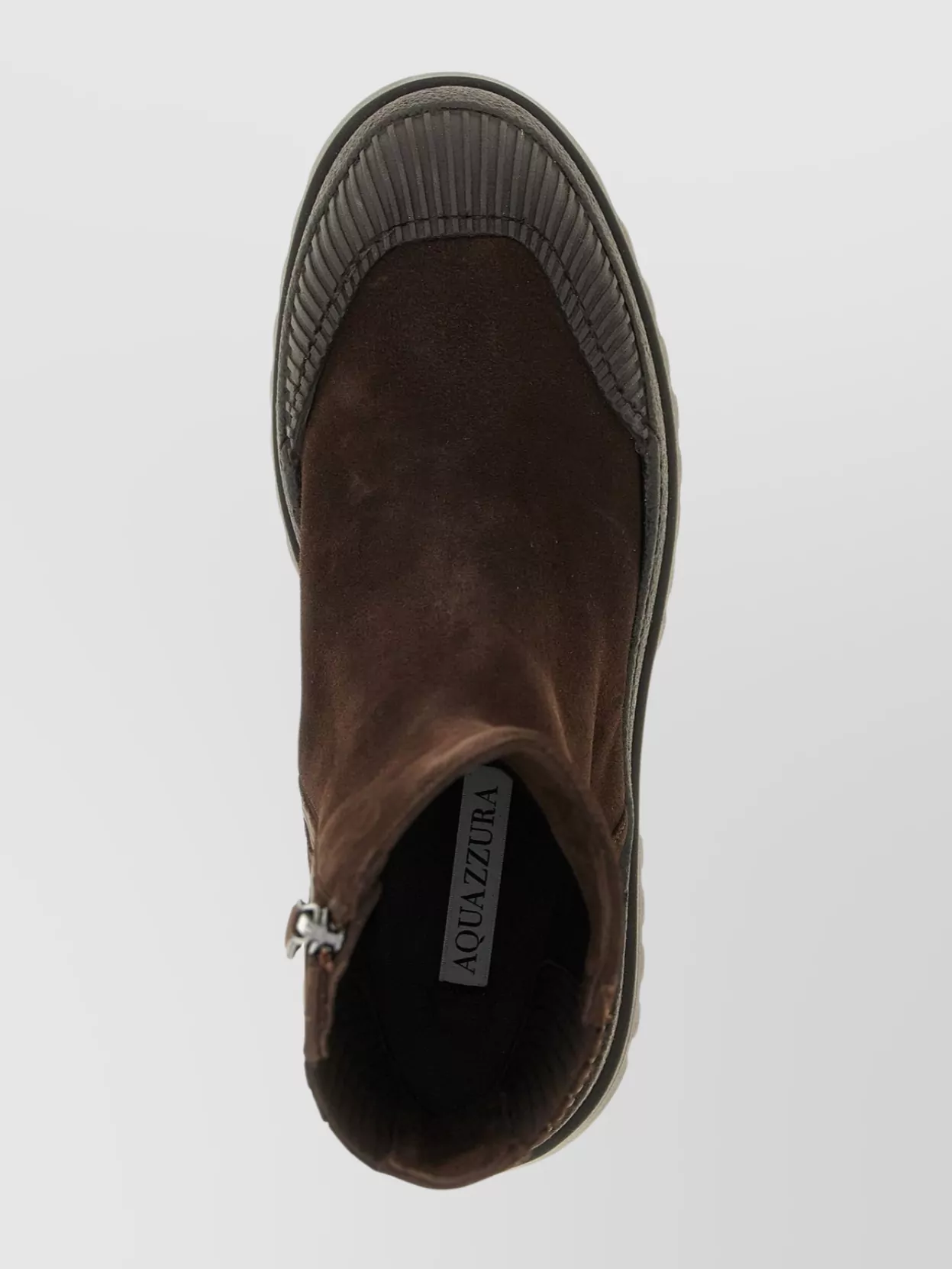 Aquazzura Ankle Boots With Round Toe And Ribbed Sole In Multi