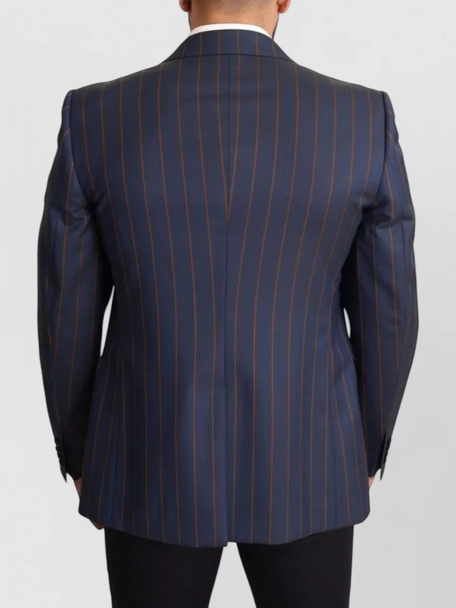 Dolce&Gabbana Wool Striped Slim-Fit Blazer