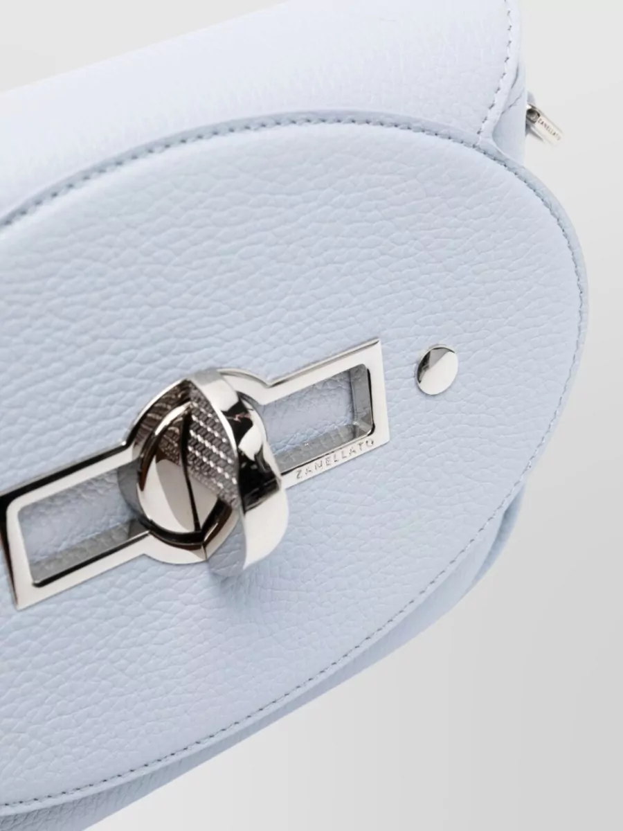 Zanellato Grained Leather Crossbody Bag