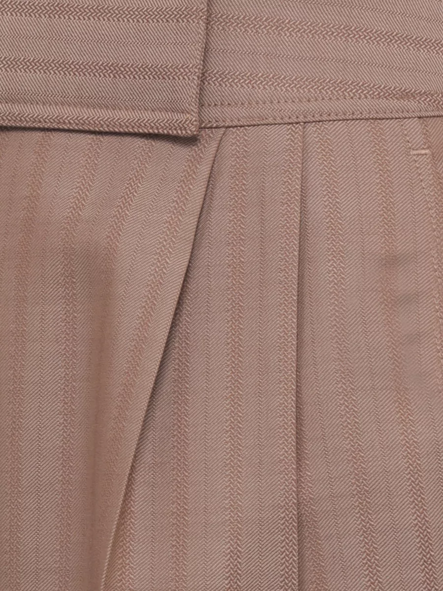 Etro Striped High-Rise Wide-Leg Wool Suit Trousers