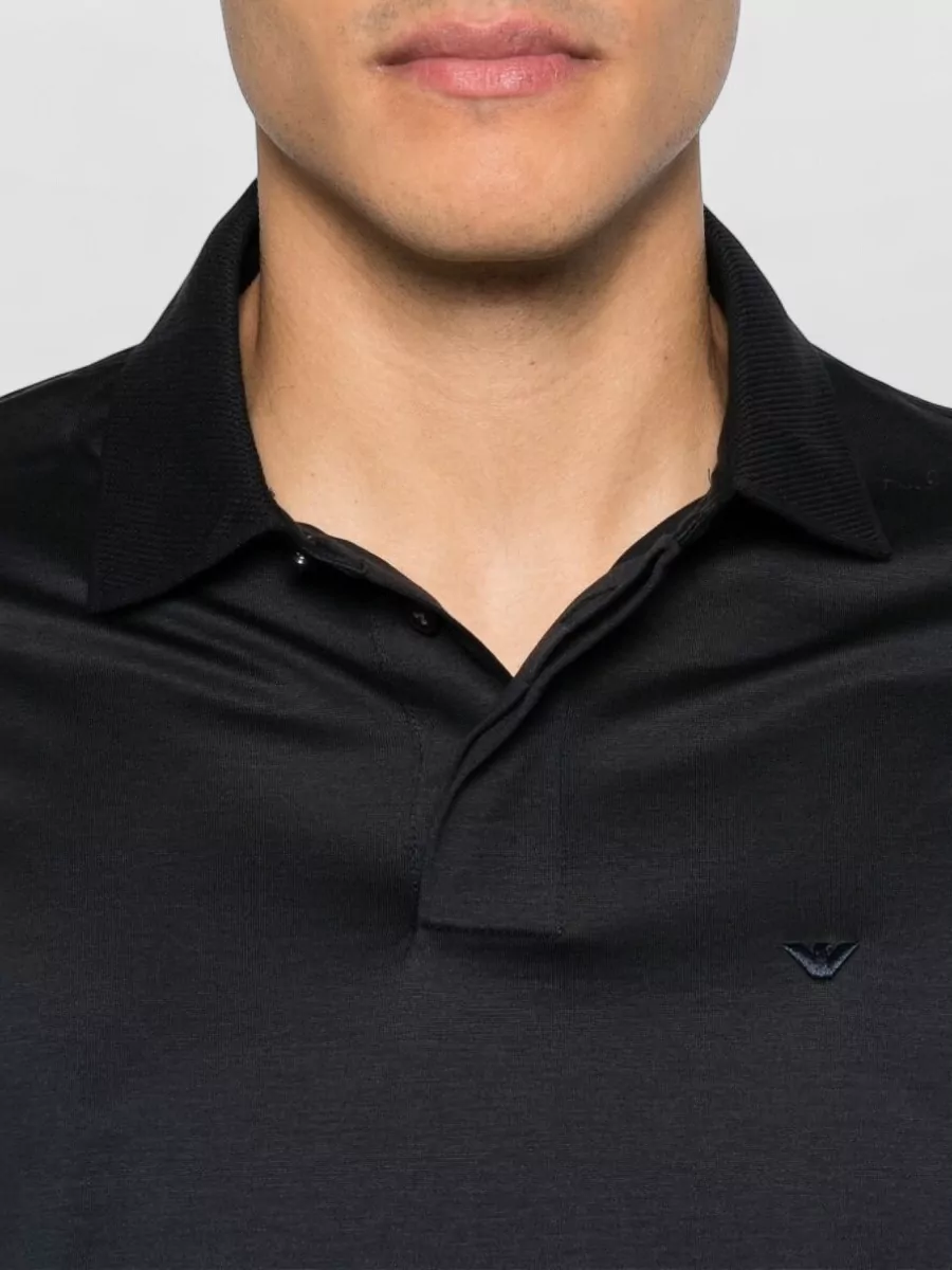 Emporio Armani Cotton Polo Shirt Collar Short Sleeves