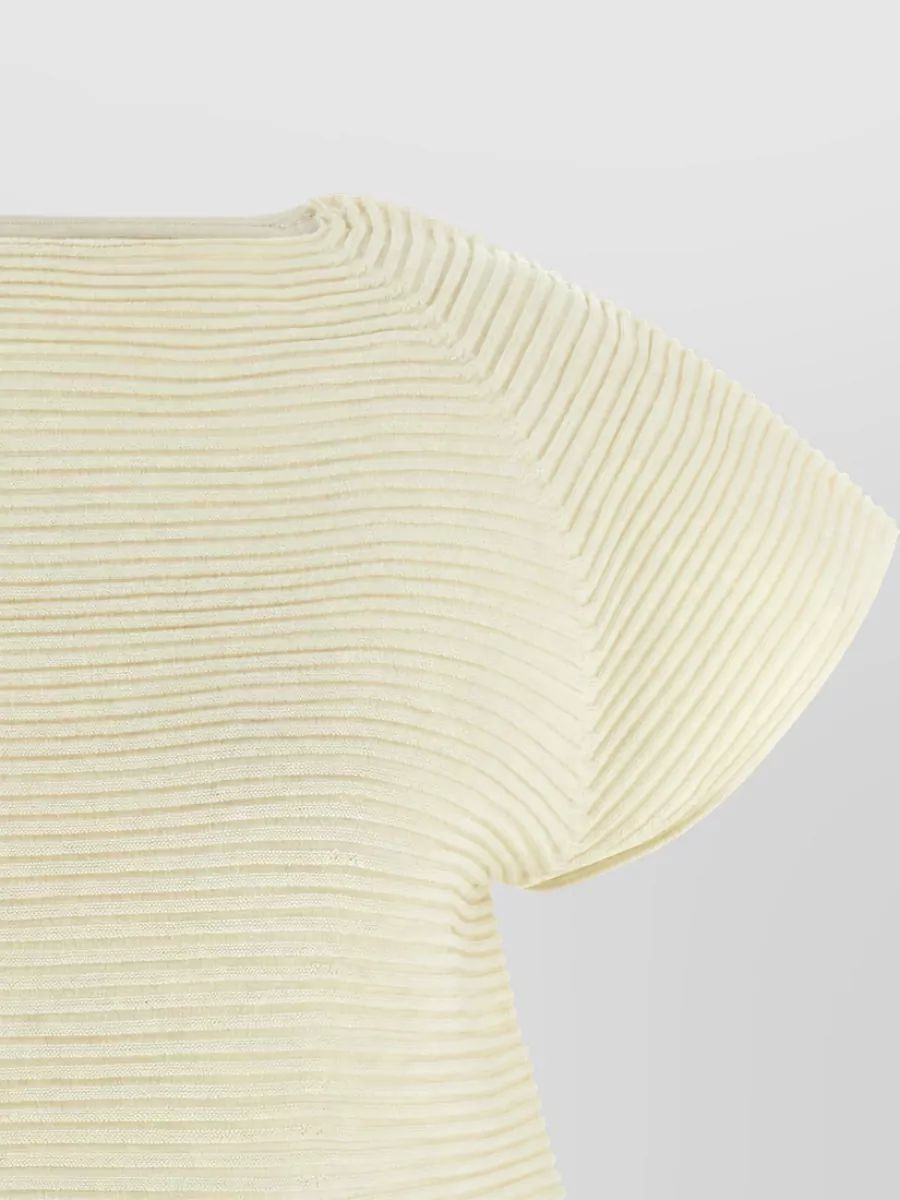 Issey Miyake Ribbed Mini Dress