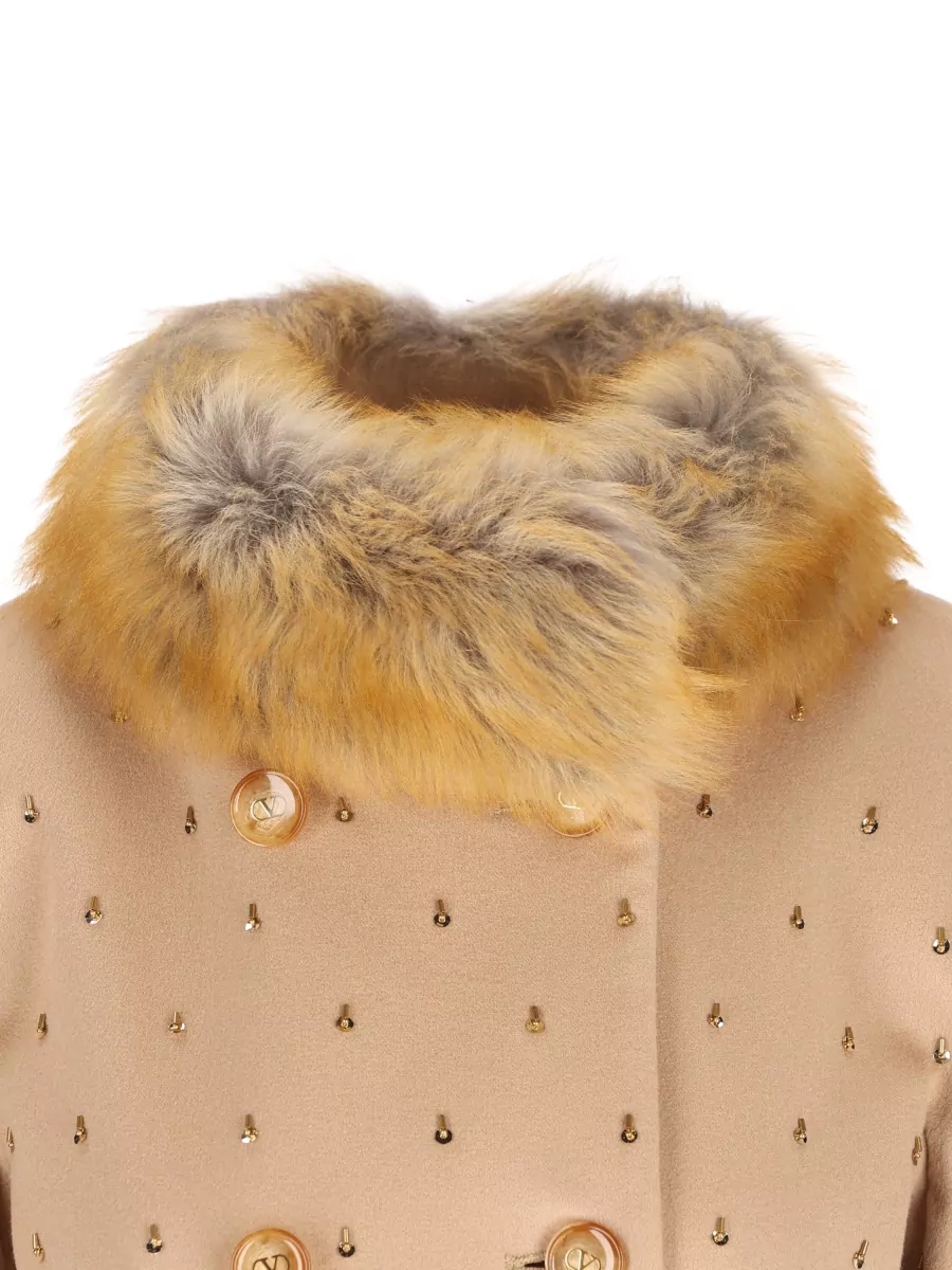 Valentino Garavani Cashmere Wool Belted Long Coat