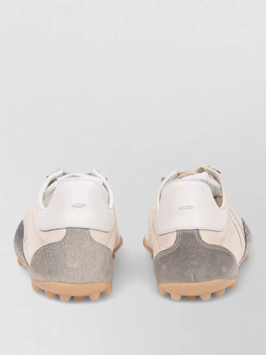 Maison Margiela Sprinters Low Top Layered Leather Sneakers