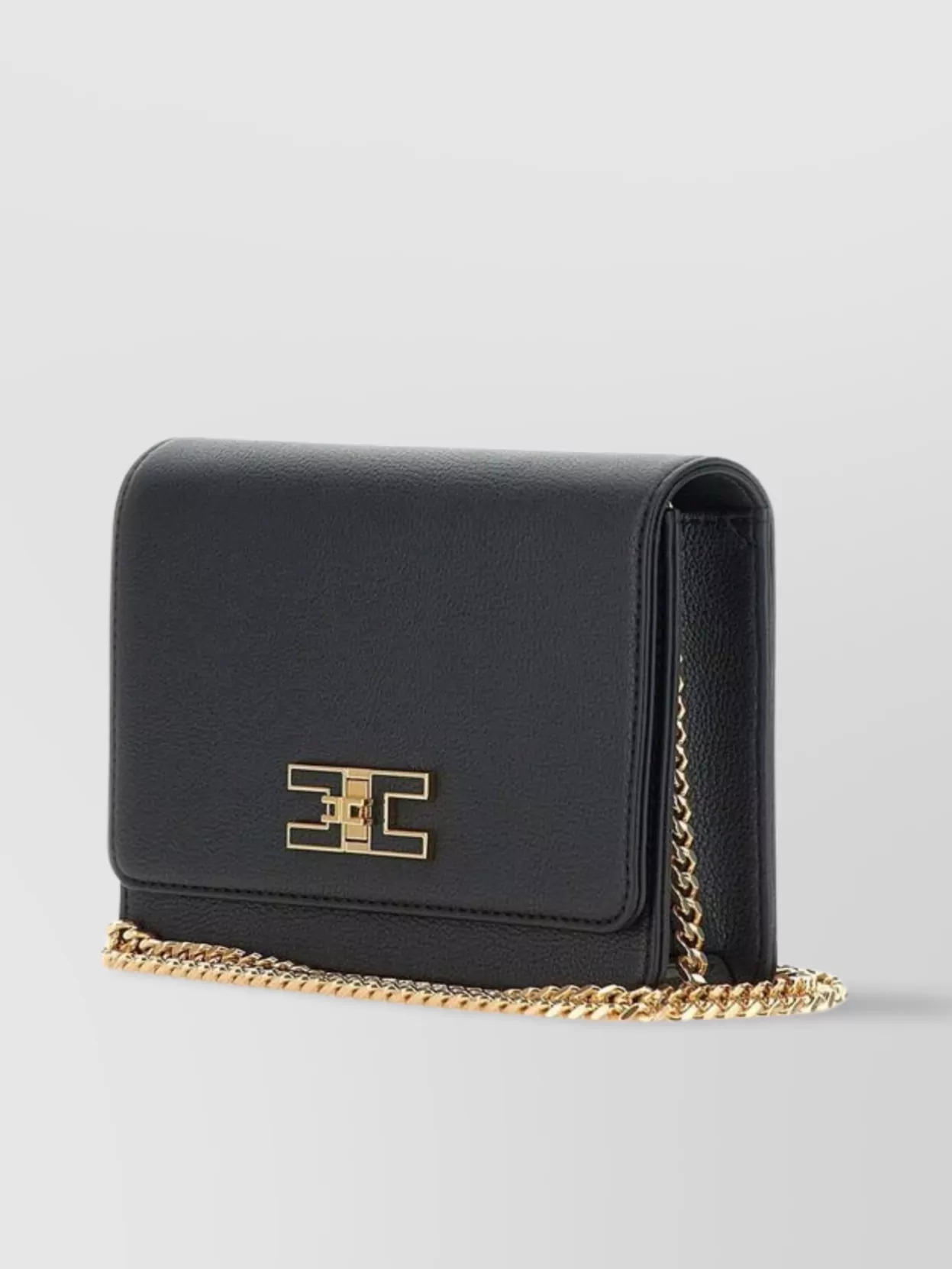 Shop Elisabetta Franchi Small Shoulder Bag Metal Chain Detail