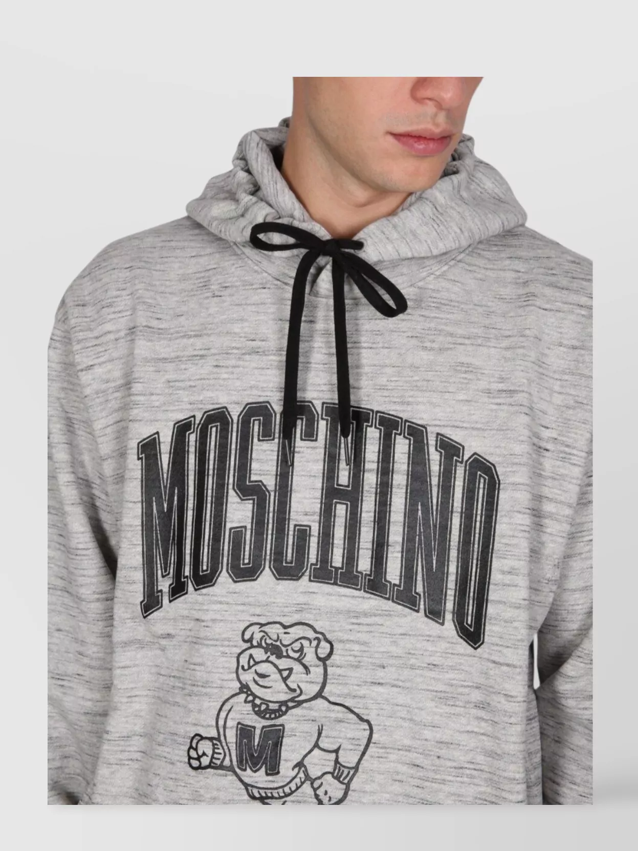 Moschino Logo Print Hooded Sweatshirt