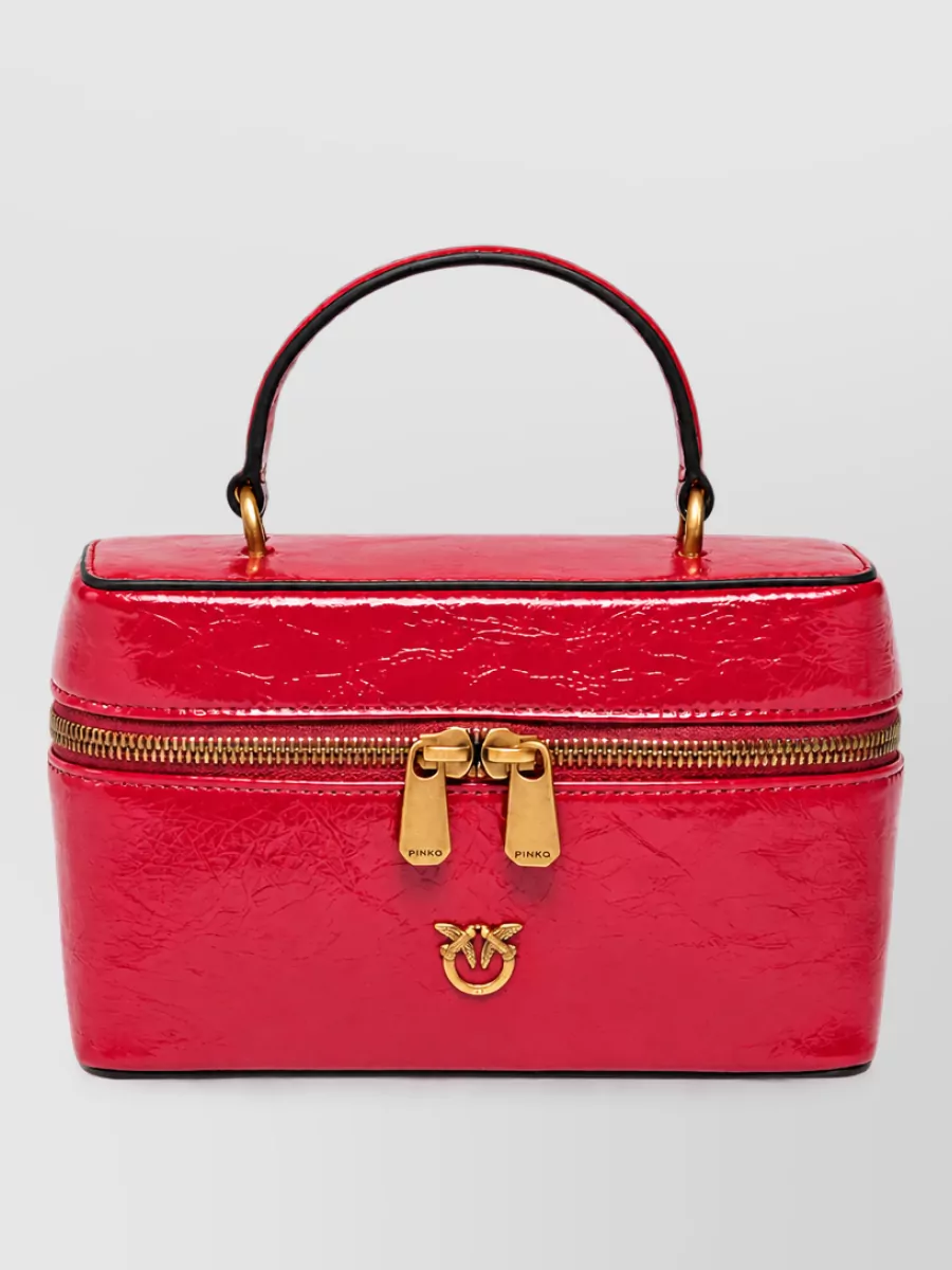 Pinko love bag mini leather clutch bag