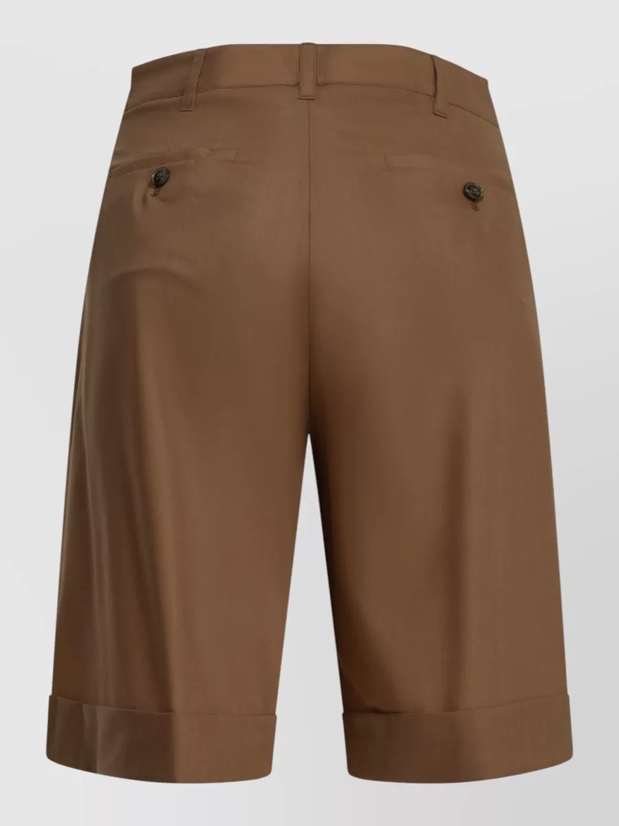Herno Virgin Wool Cropped Trousers
