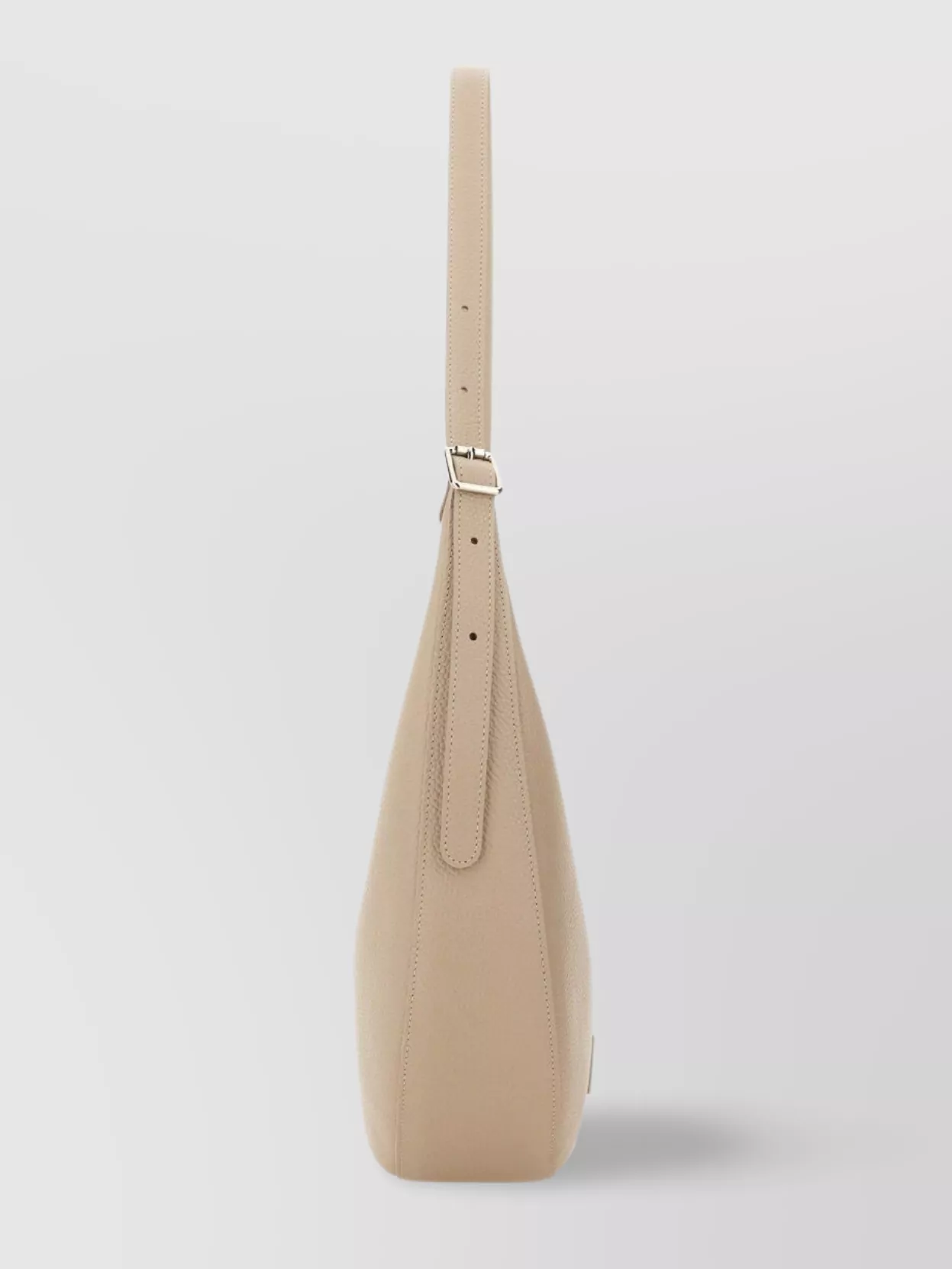 Longchamp Curved Shape Shoulder Bag With Adjustable Strap