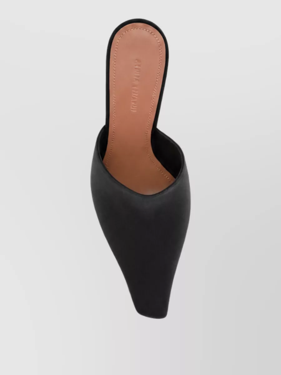 Amina Muaddi Silk Mules