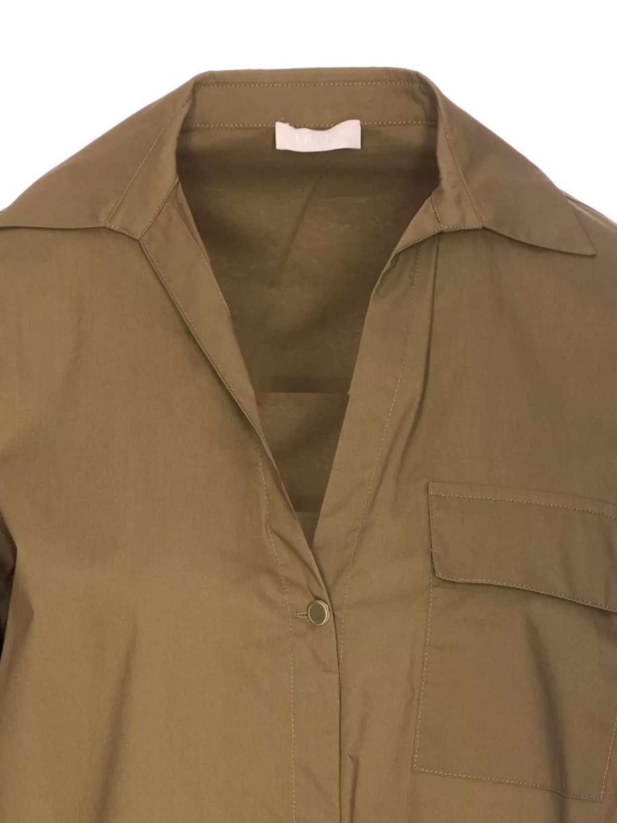 Liu •jo Collared Neck Shirt With Front Pocket