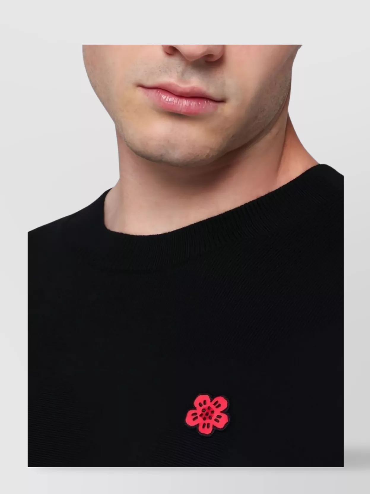 Kenzo Crew Neck Sweaters Embroidered Detail