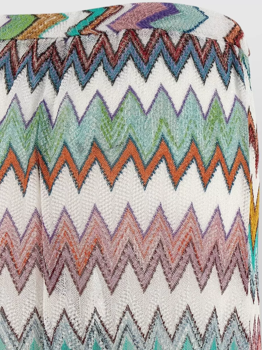 Missoni Metallic Zigzag Wide-Leg Trousers