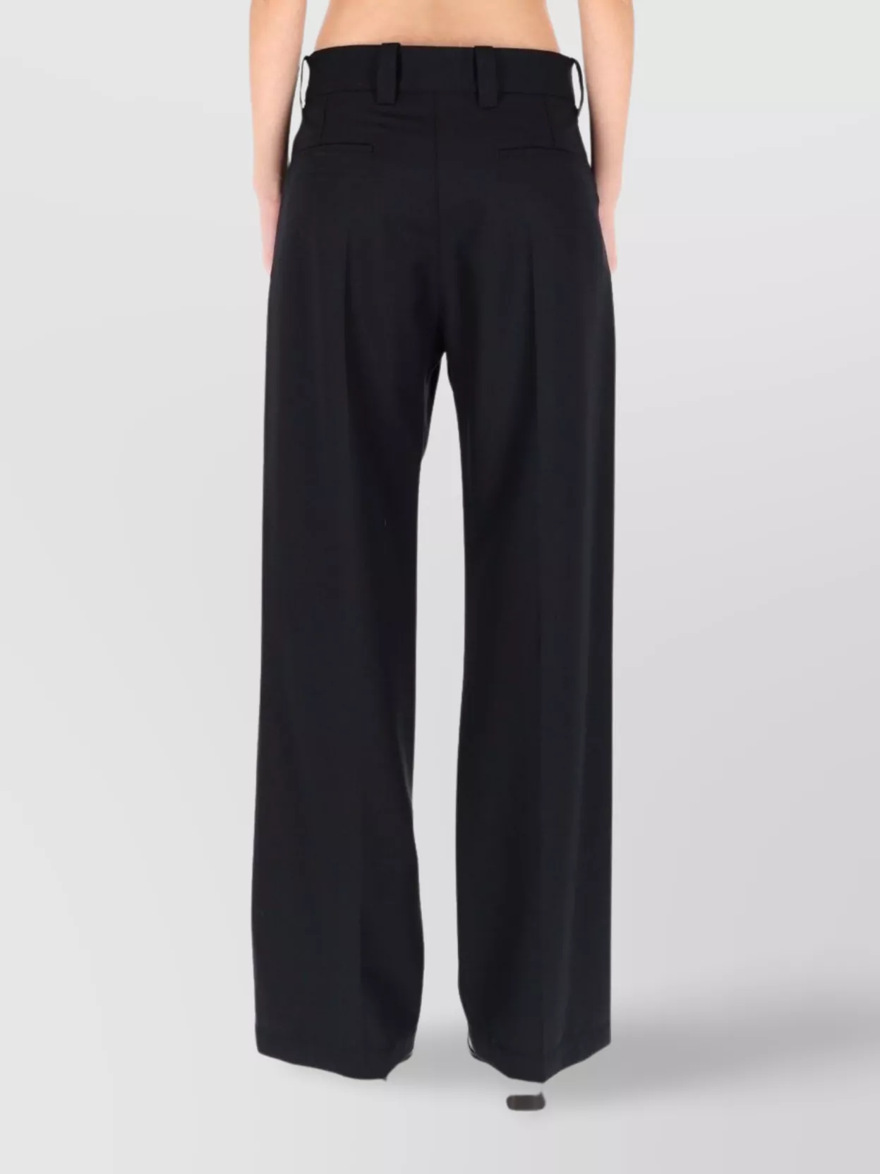 Lemaire Wide-Leg Trousers With Pleats And Pockets