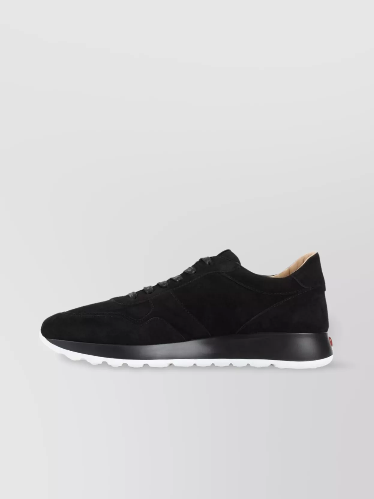 Tod's Suede Leather Lace-Up Sneakers With Rubber Sole