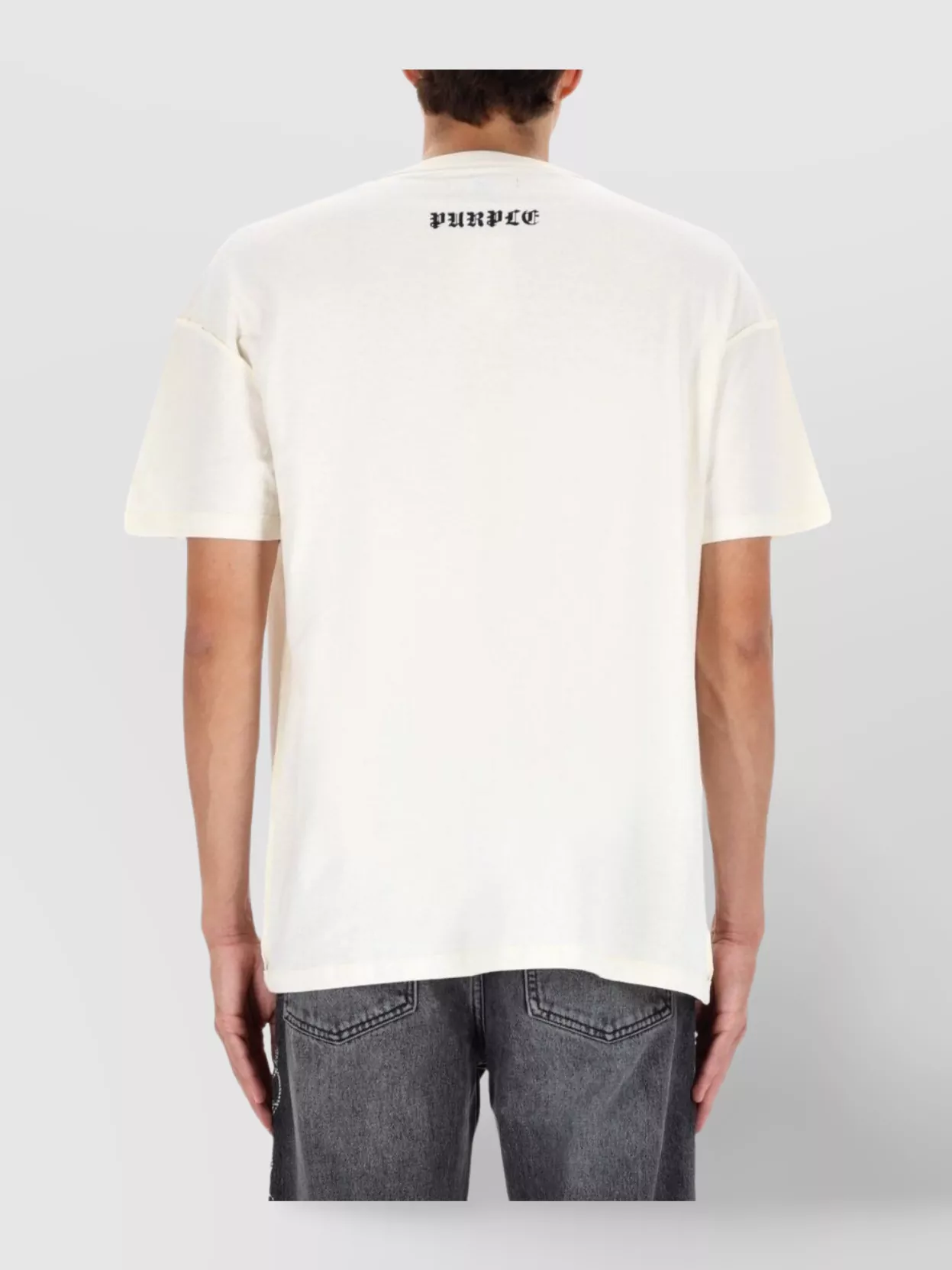 Purple Brand Graphic Crew Neck T-Shirt With Short Sleeves