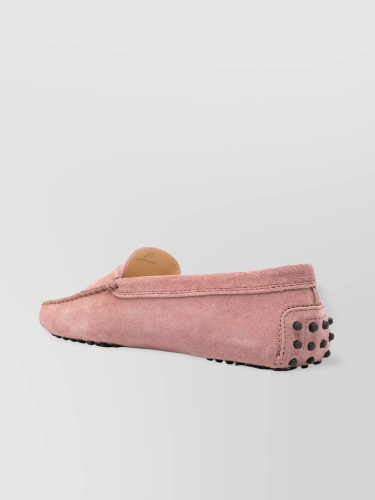 Tod's Round Toe Loafers With Signature Gommino Sole In Pink