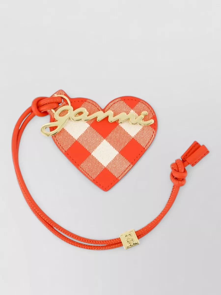 Ganni bou leather keyring