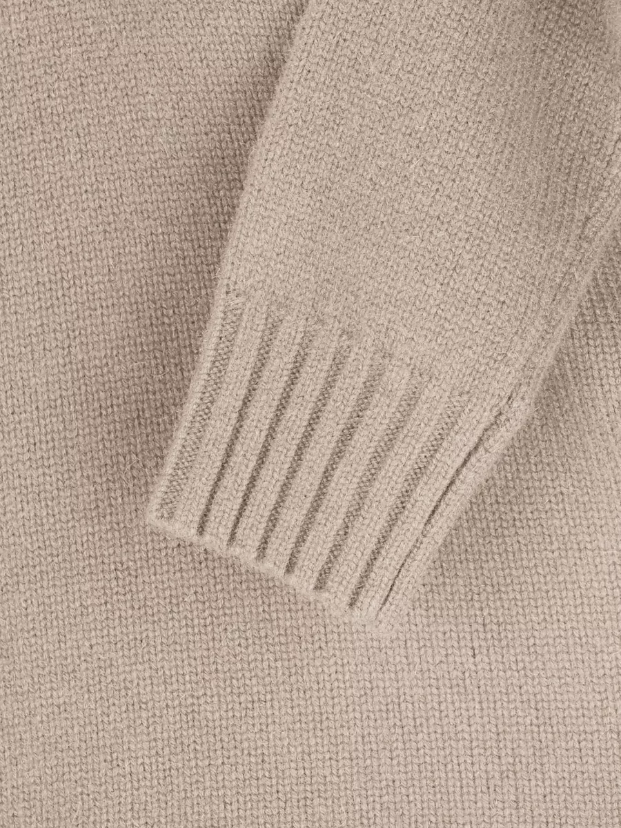 Max Mara Cashmere Ribbed High-Neck Sweatshirt