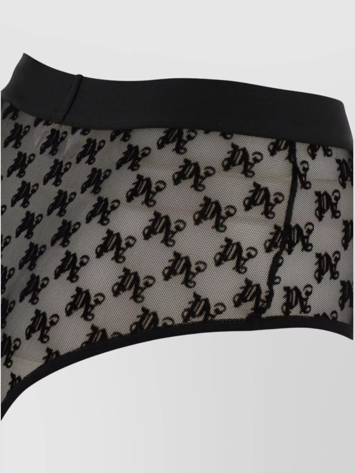 Palm Angels Lace Monogram Brazilian Slip