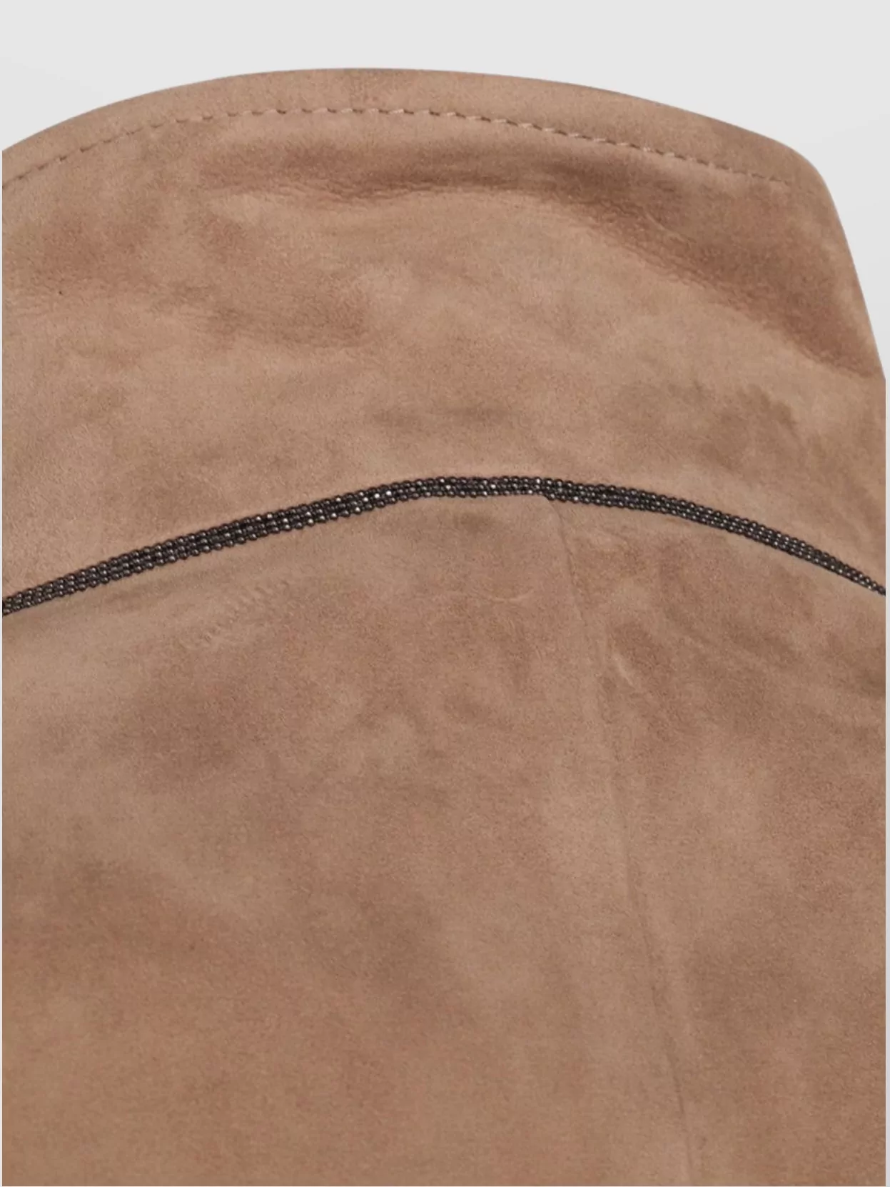 Brunello Cucinelli Leather Jacket With Button Detail And Front Pockets