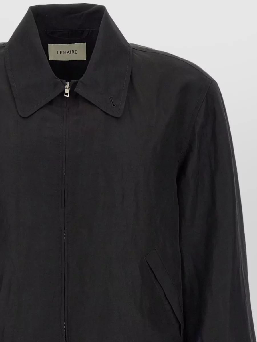 Lemaire Linen Blend Short Zip Jacket