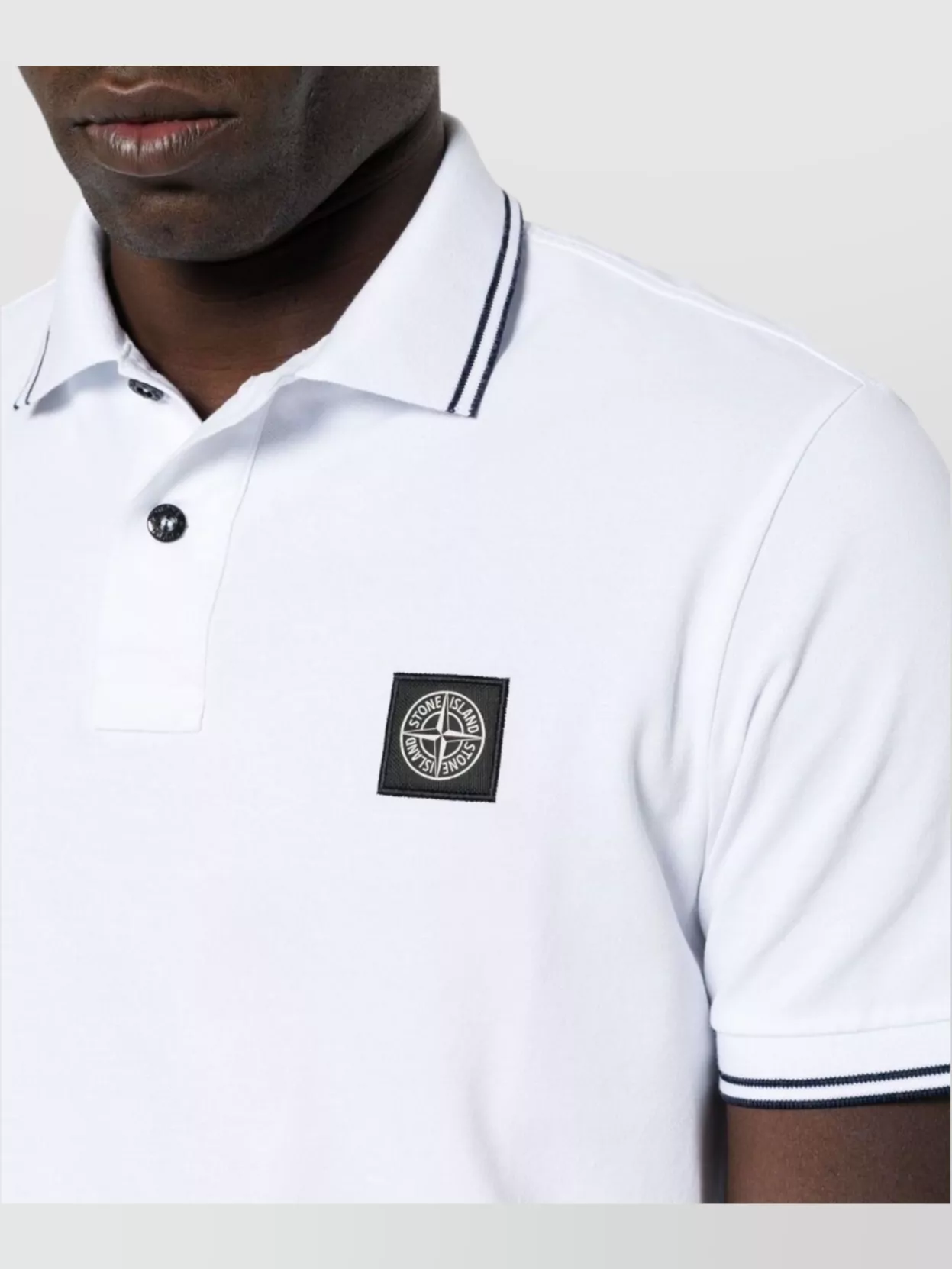Stone Island Striped Tipping Short Sleeves