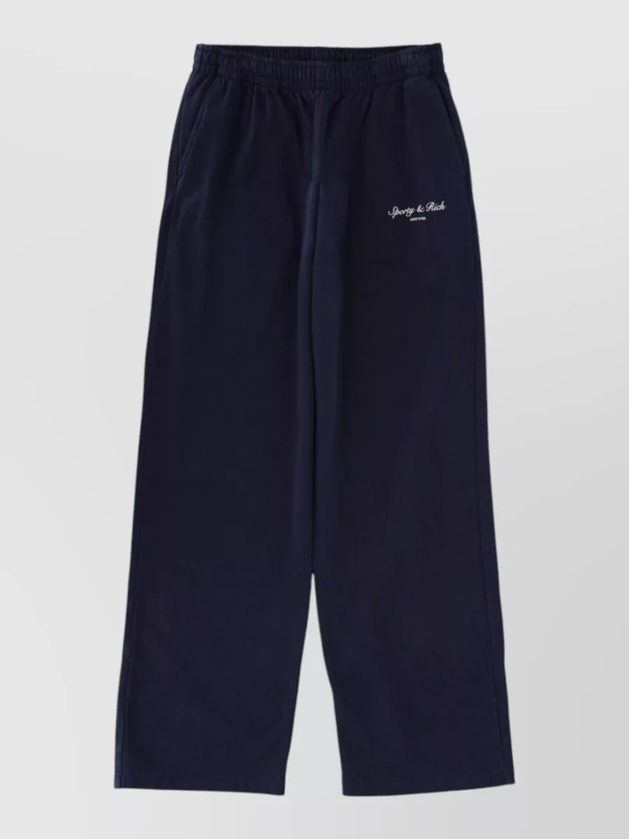 Sporty & Rich cotton wide-leg track pants