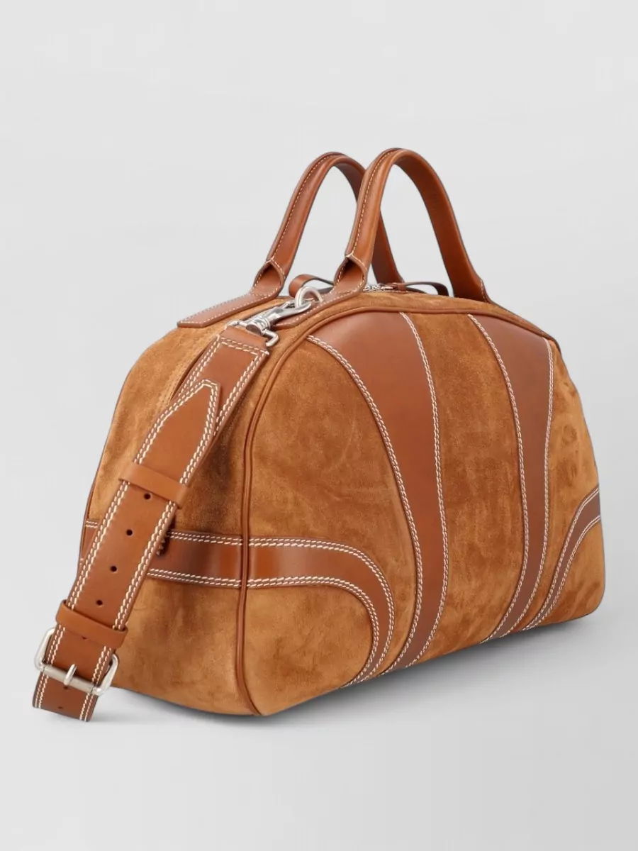 Dries Van Noten Leather Duffle Bag
