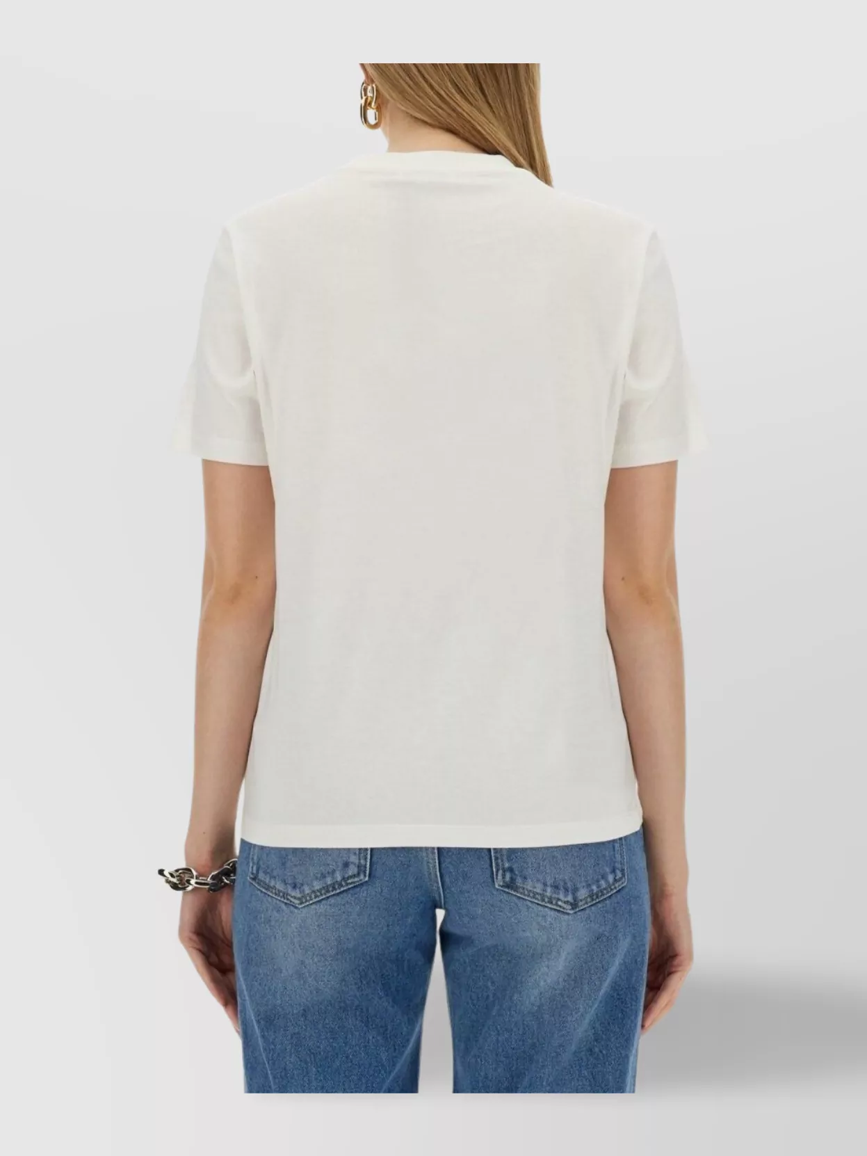 Shop Rabanne Logo Crew Neck T-shirt