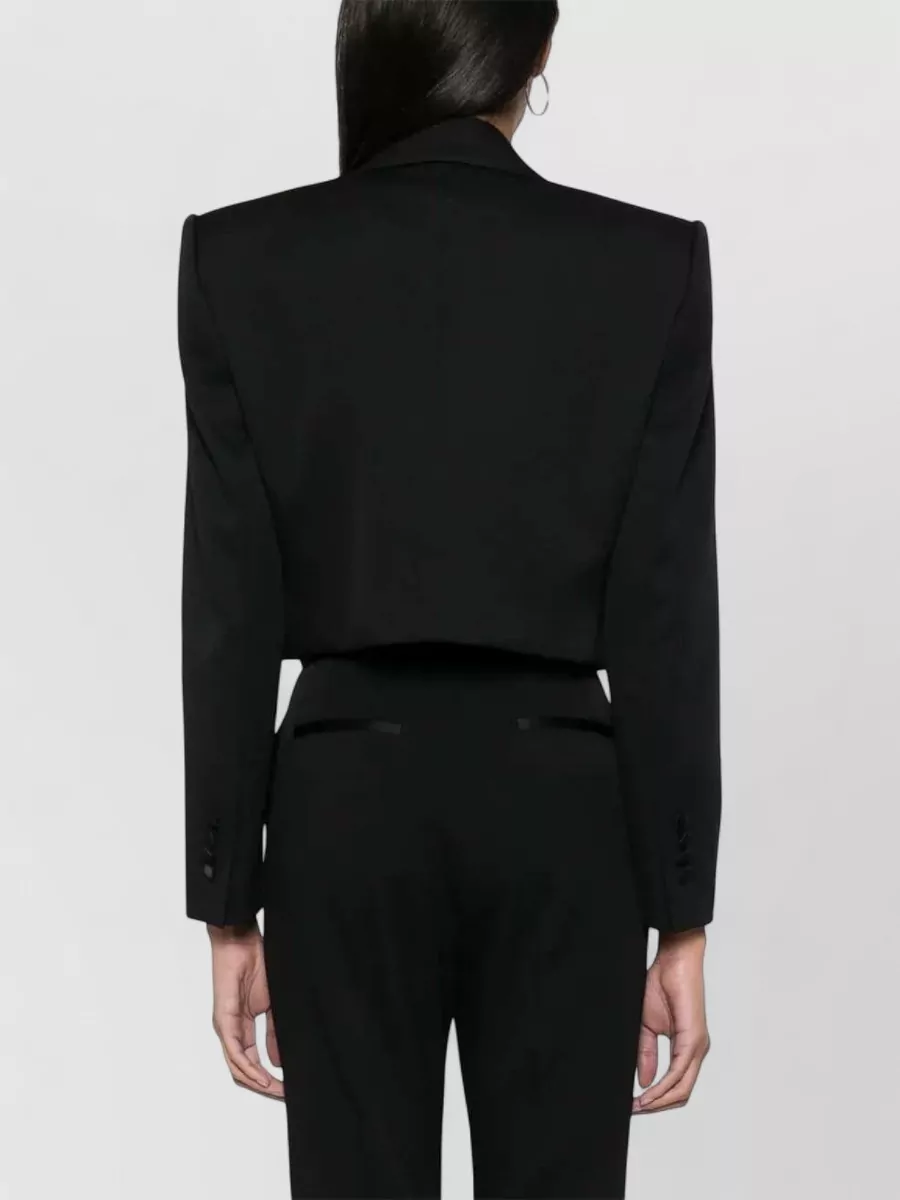 Dolce&Gabbana Cropped Blazer Virgin Wool Silk Blend