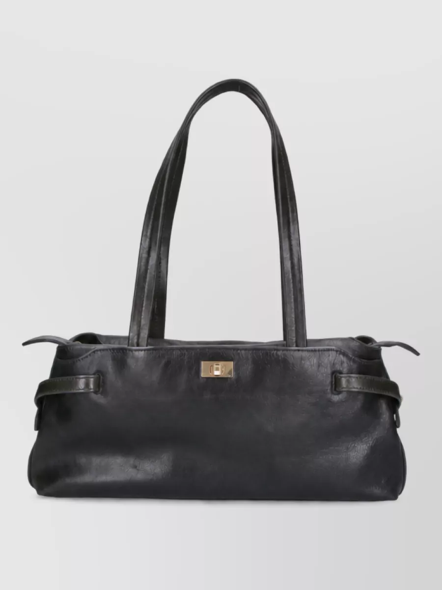 Anya Hindmarch i am a plastic bag leather tote bag