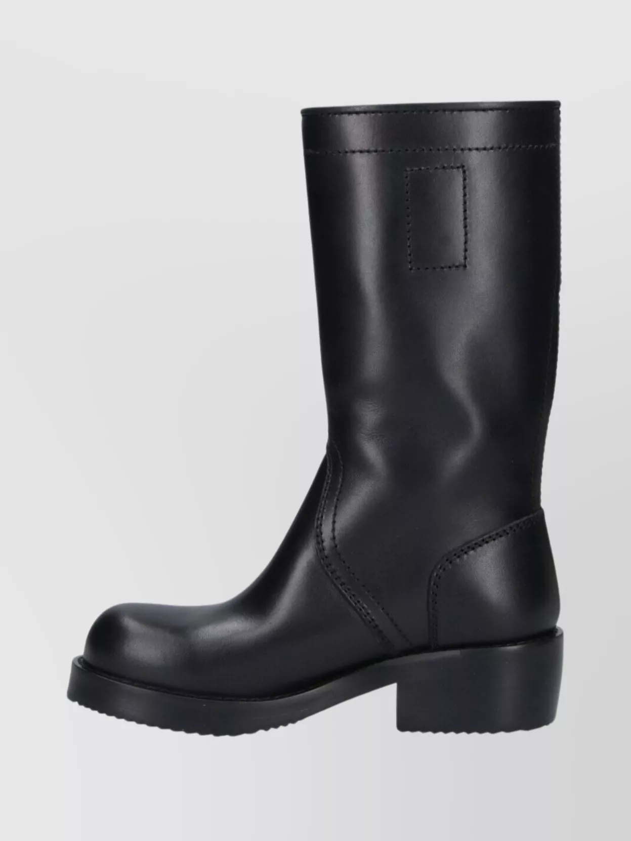 Dries Van Noten Stylish Mid-Calf Block Heel Boots