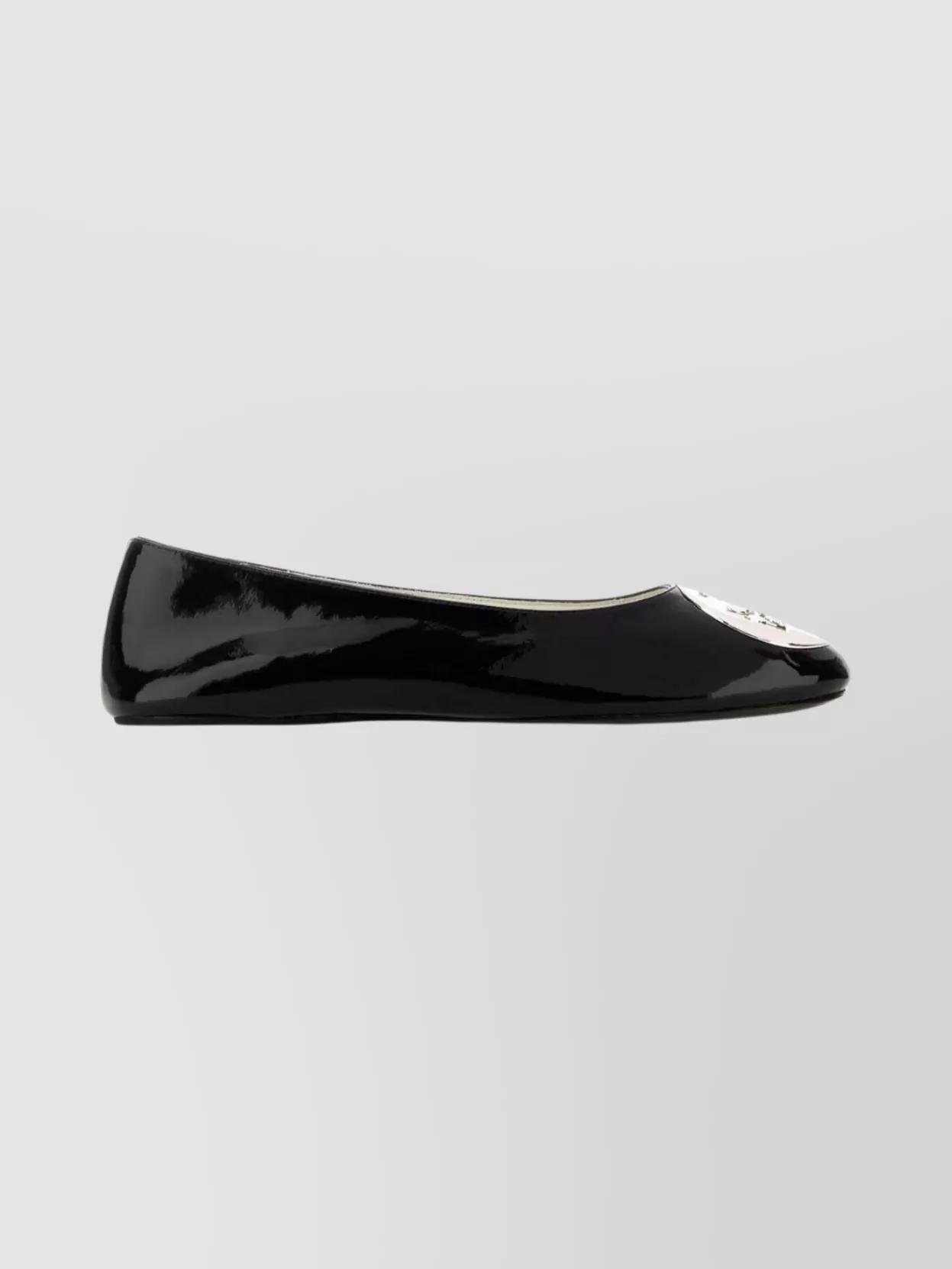 Tory Burch Reva Ballerina Shoes Embellished Detail In Black