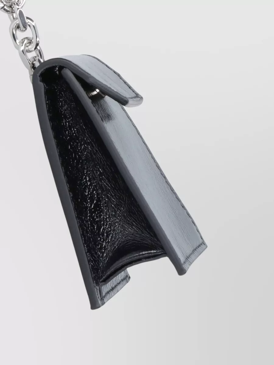 Maison Margiela Compact Wallet Cardholder Keyring Metal Detail