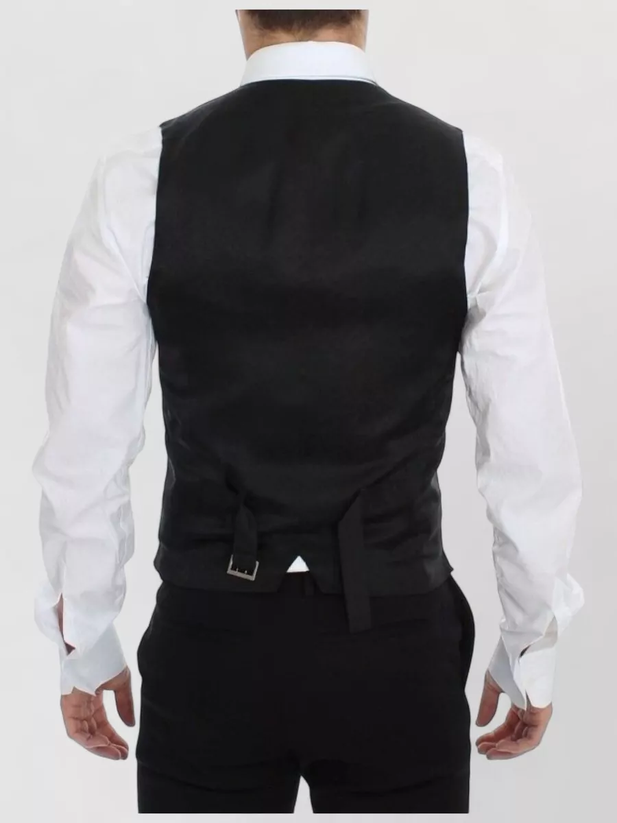 Dolce&Gabbana Wool V-Neck Tailored Waistcoat