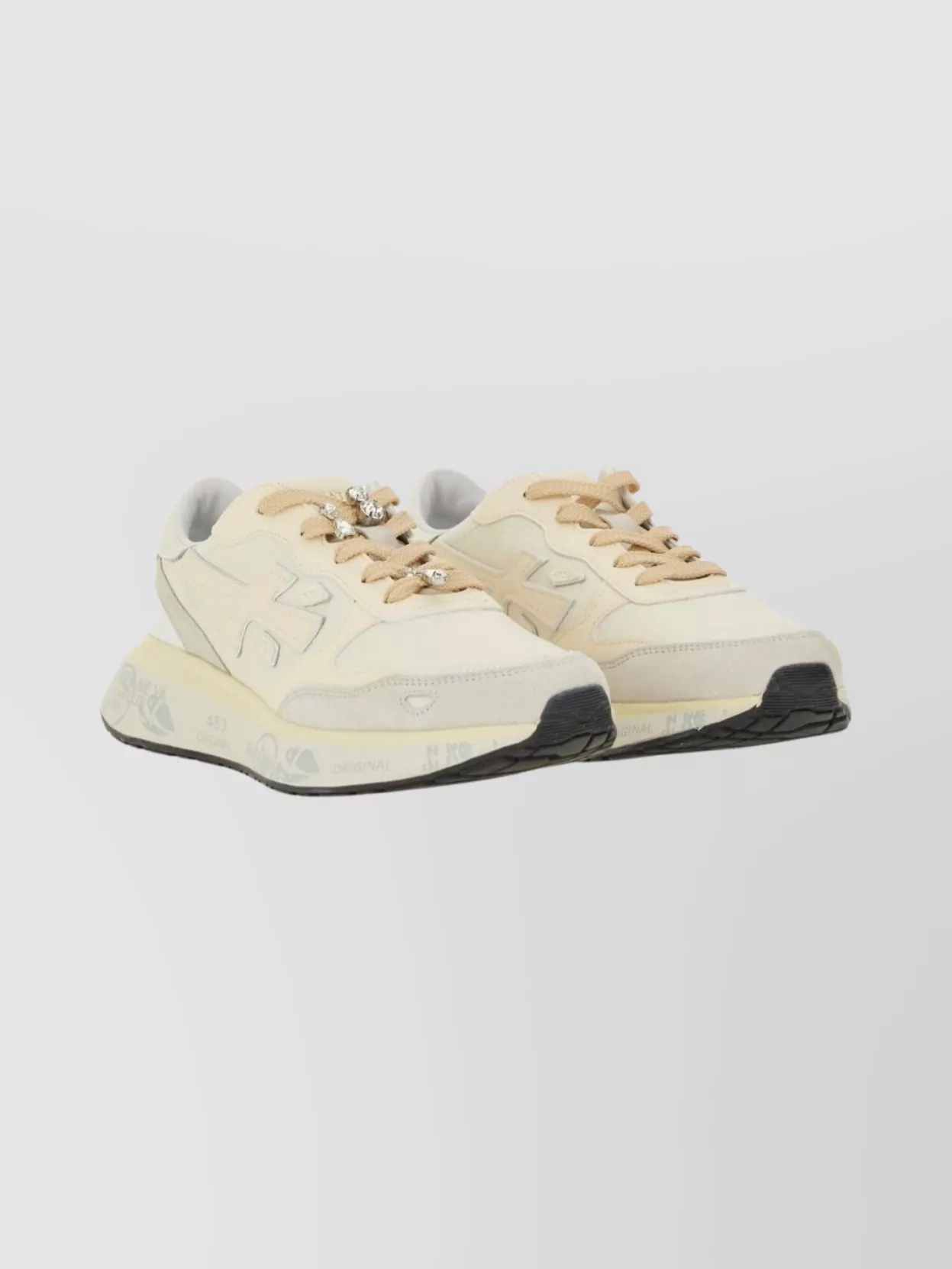 Premiata Low-Top Sneakers Featuring Textured Sole