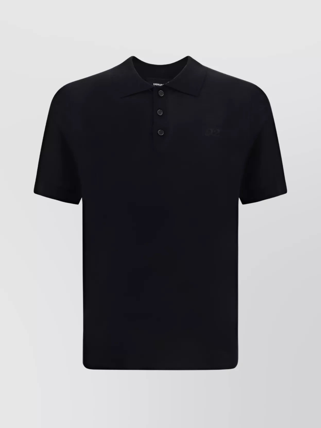 Shop Dsquared2 Virgin Wool Polo Shirt With Short Sleeves