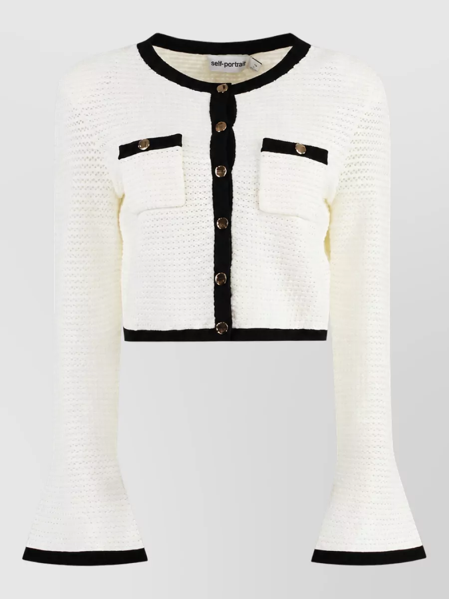 Self-Portrait Crochet Cardigan