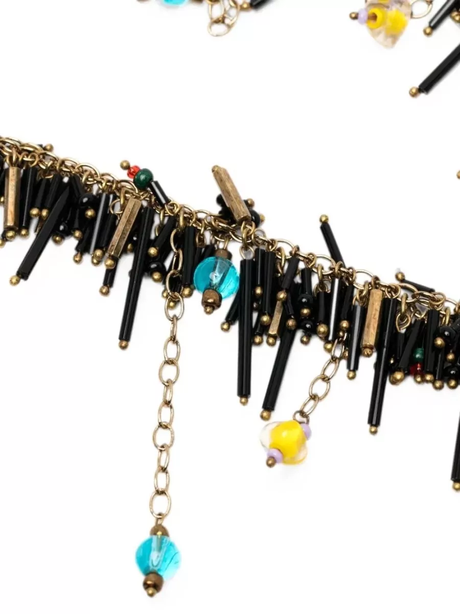 Dries Van Noten Beaded Scarf Necklace