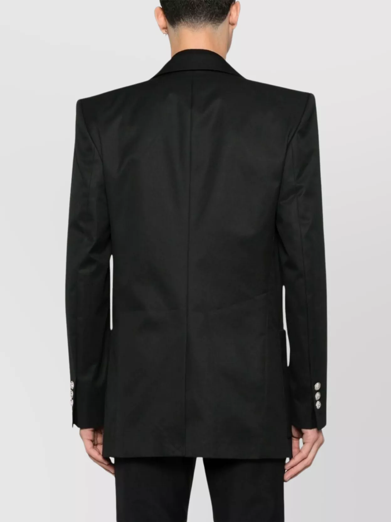 Balmain Cotton Jacket Buttons Front Pockets