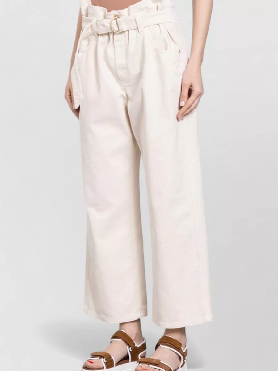 Brunello Cucinelli Denim Wide-Leg Trousers