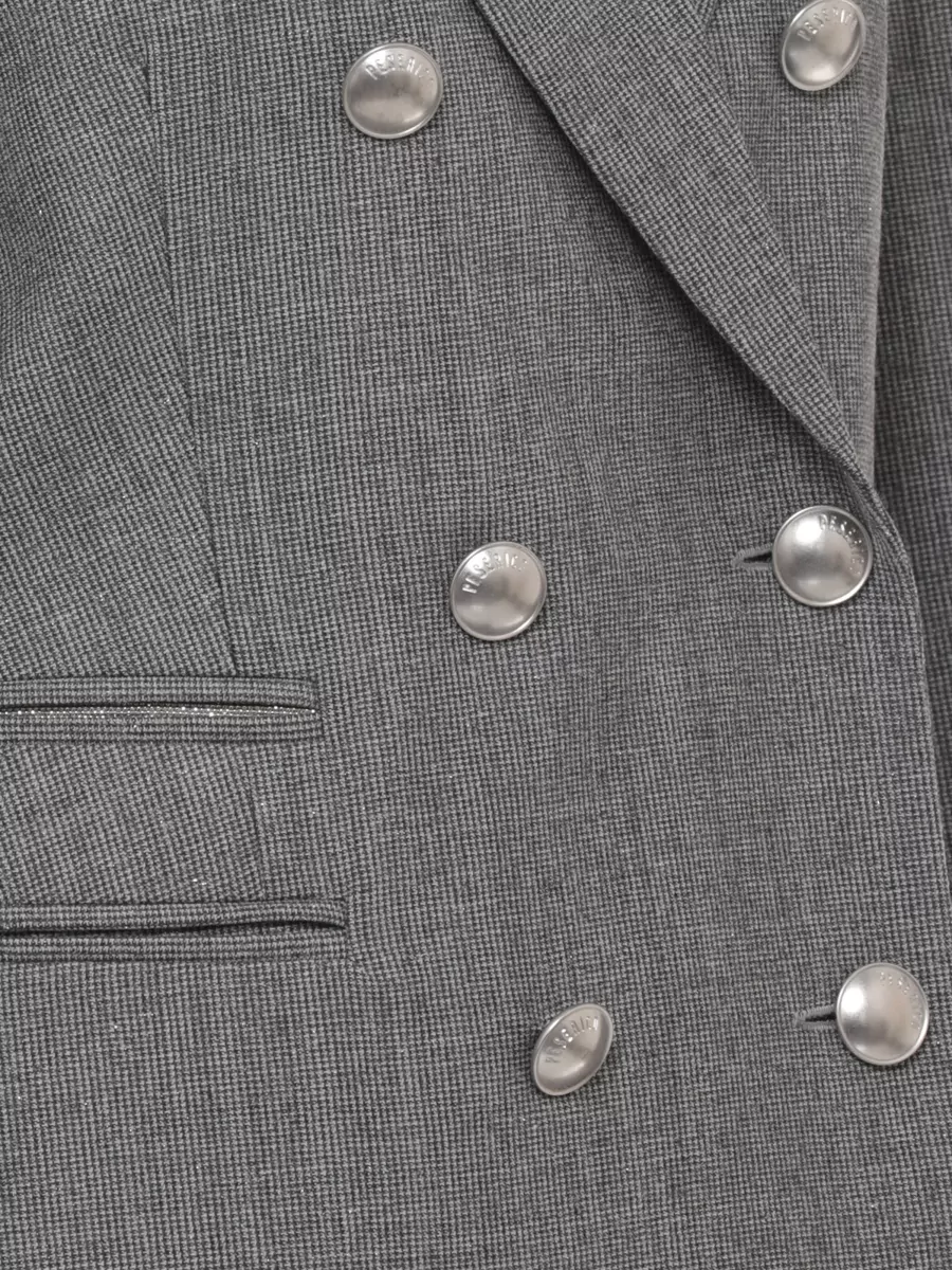 Peserico Virgin Wool Double-Breasted Blazer
