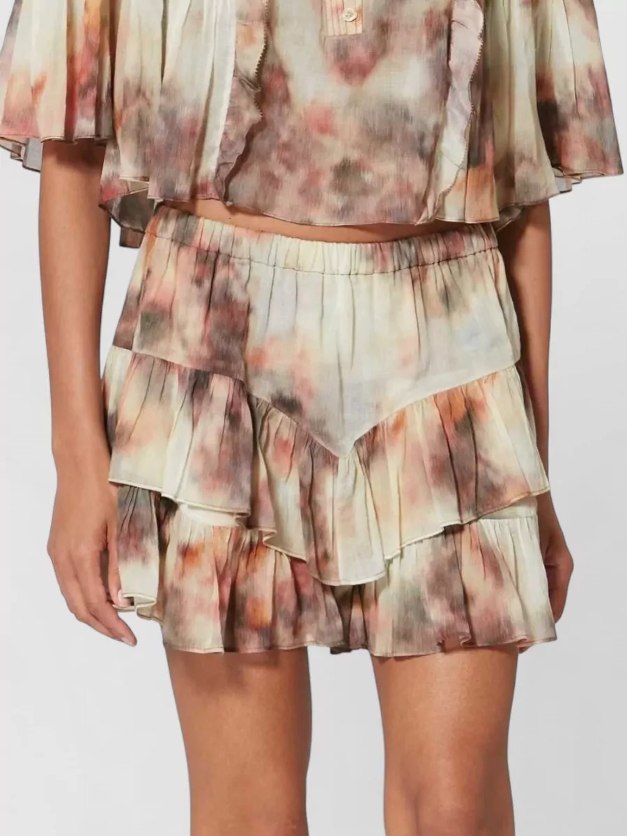 Isabel Marant Etoile Ruffled Cotton Mini Shorts