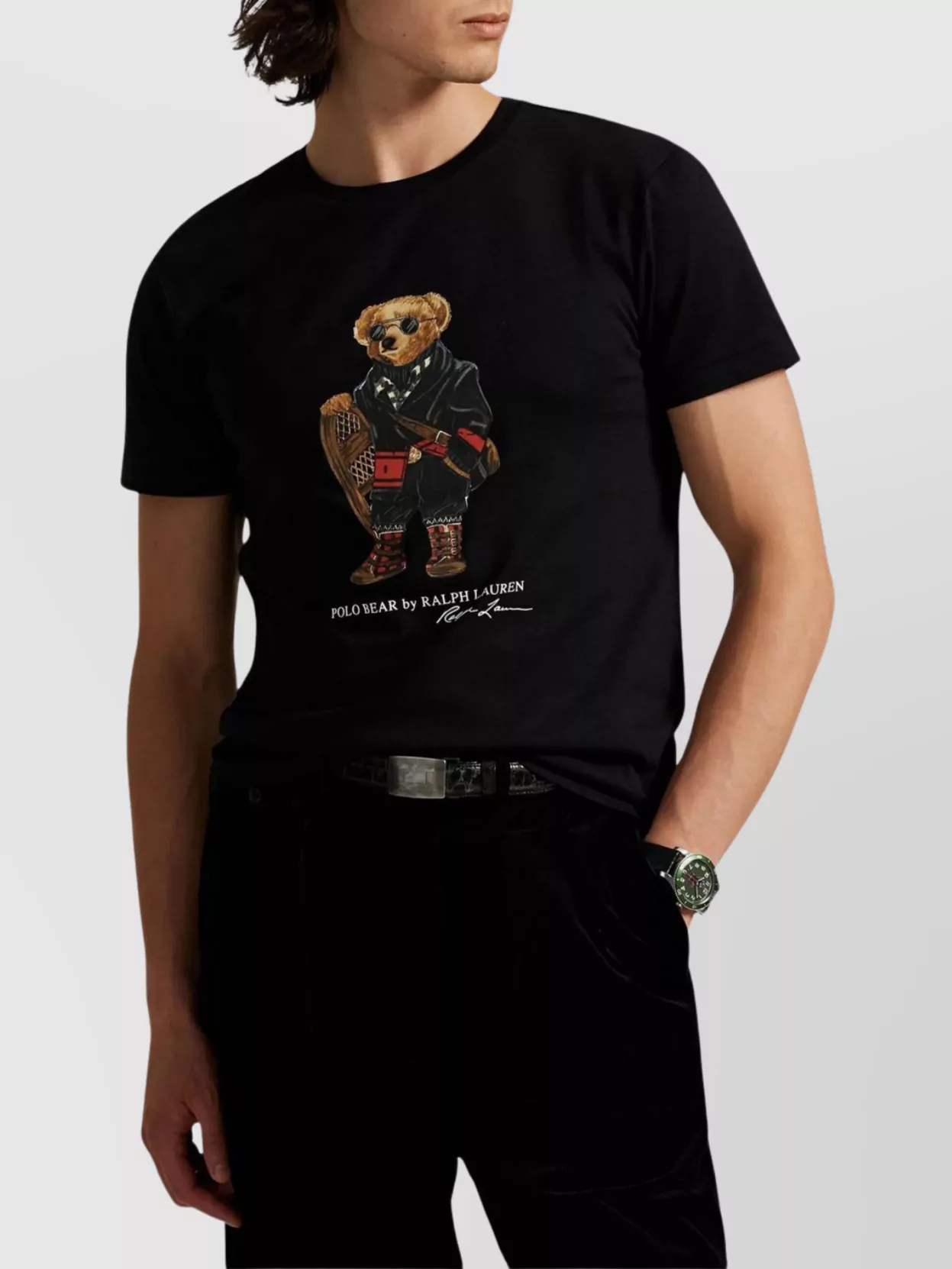 Polo Ralph Lauren Custom Slim-Fit T-Shirt Bear Design