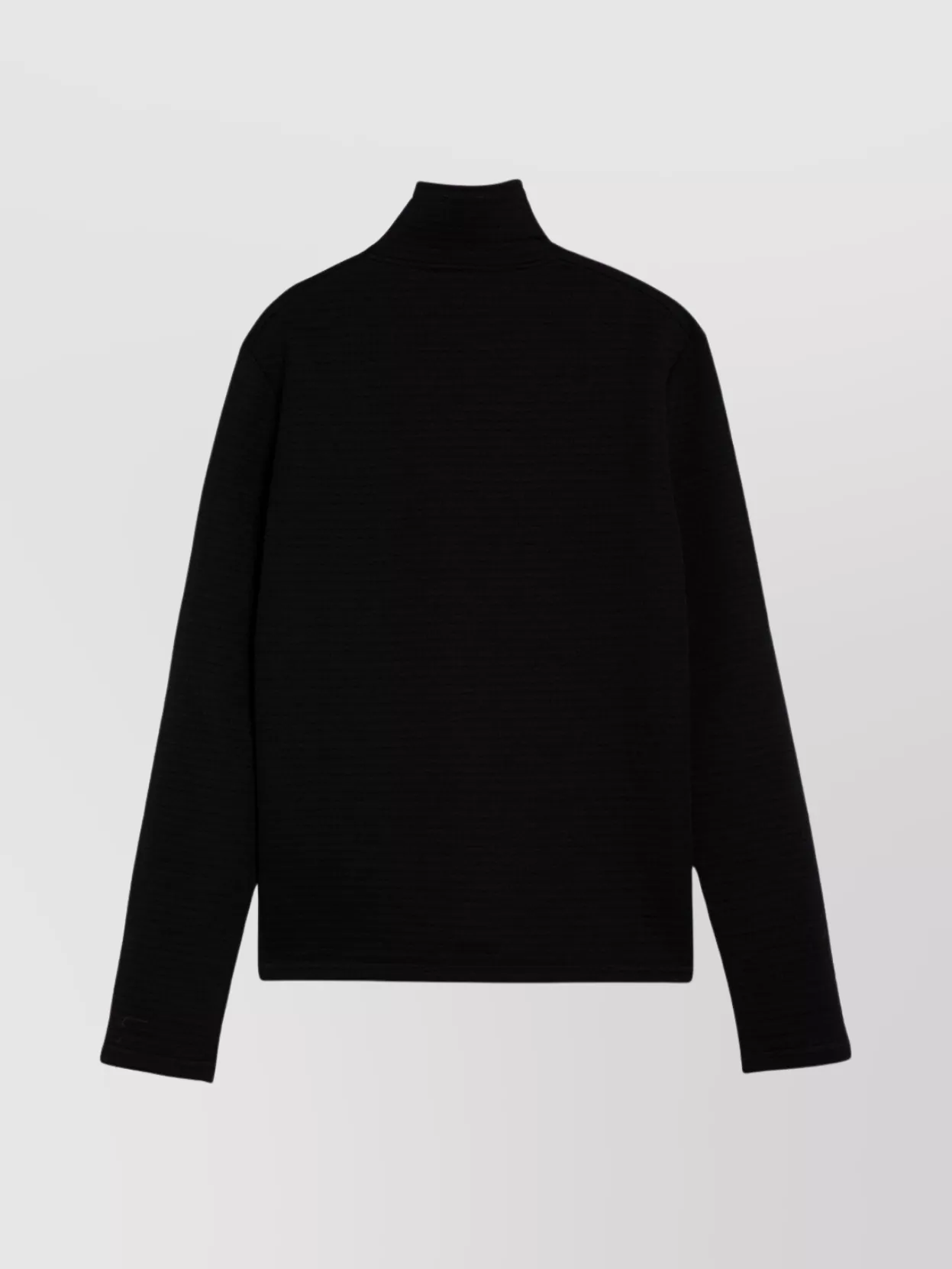 Jil Sander Turtleneck Sweater Logo Patch Long Sleeves In Black