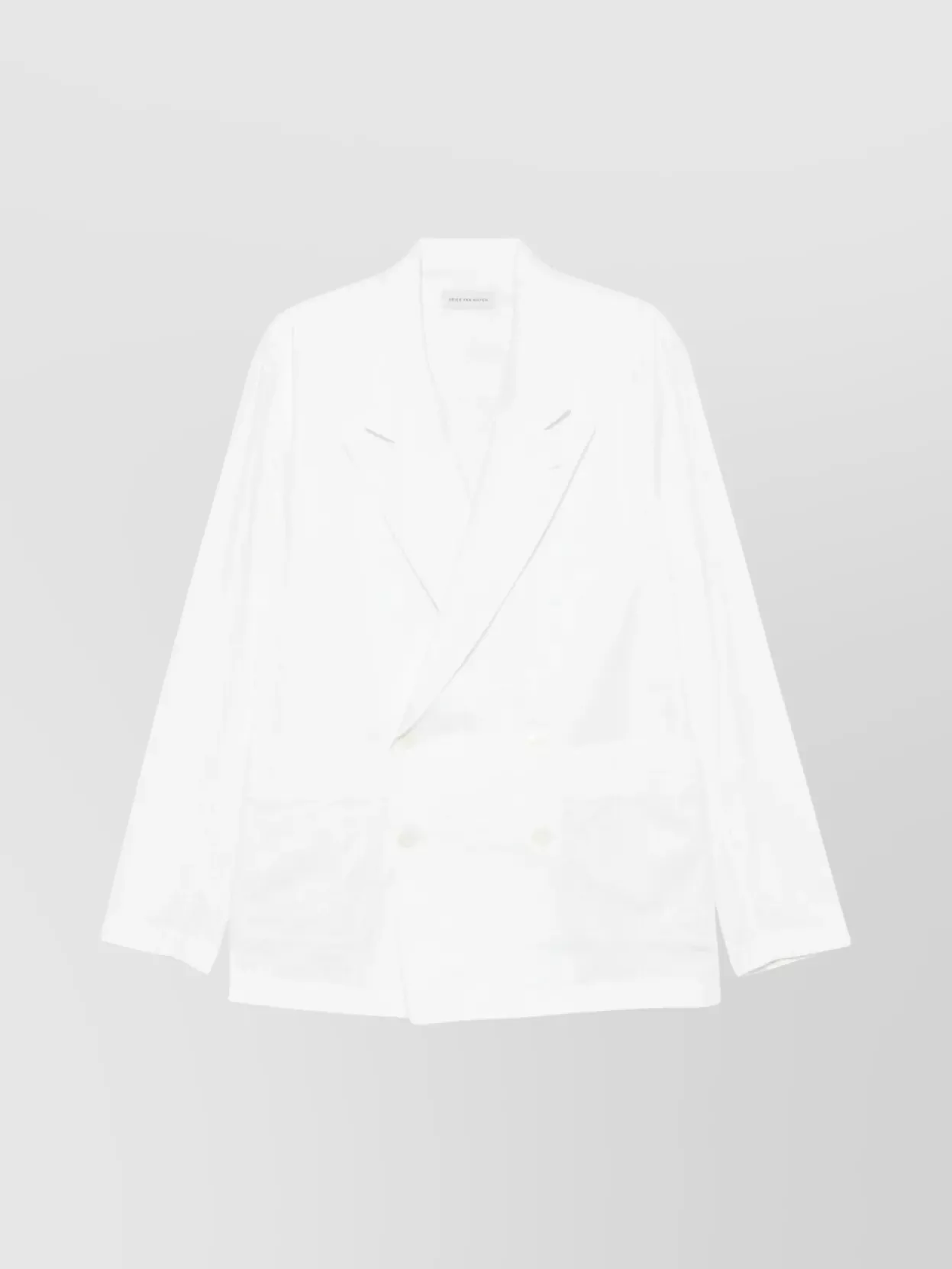 Dries Van Noten Double Breasted Shirt Jacket Front Pockets