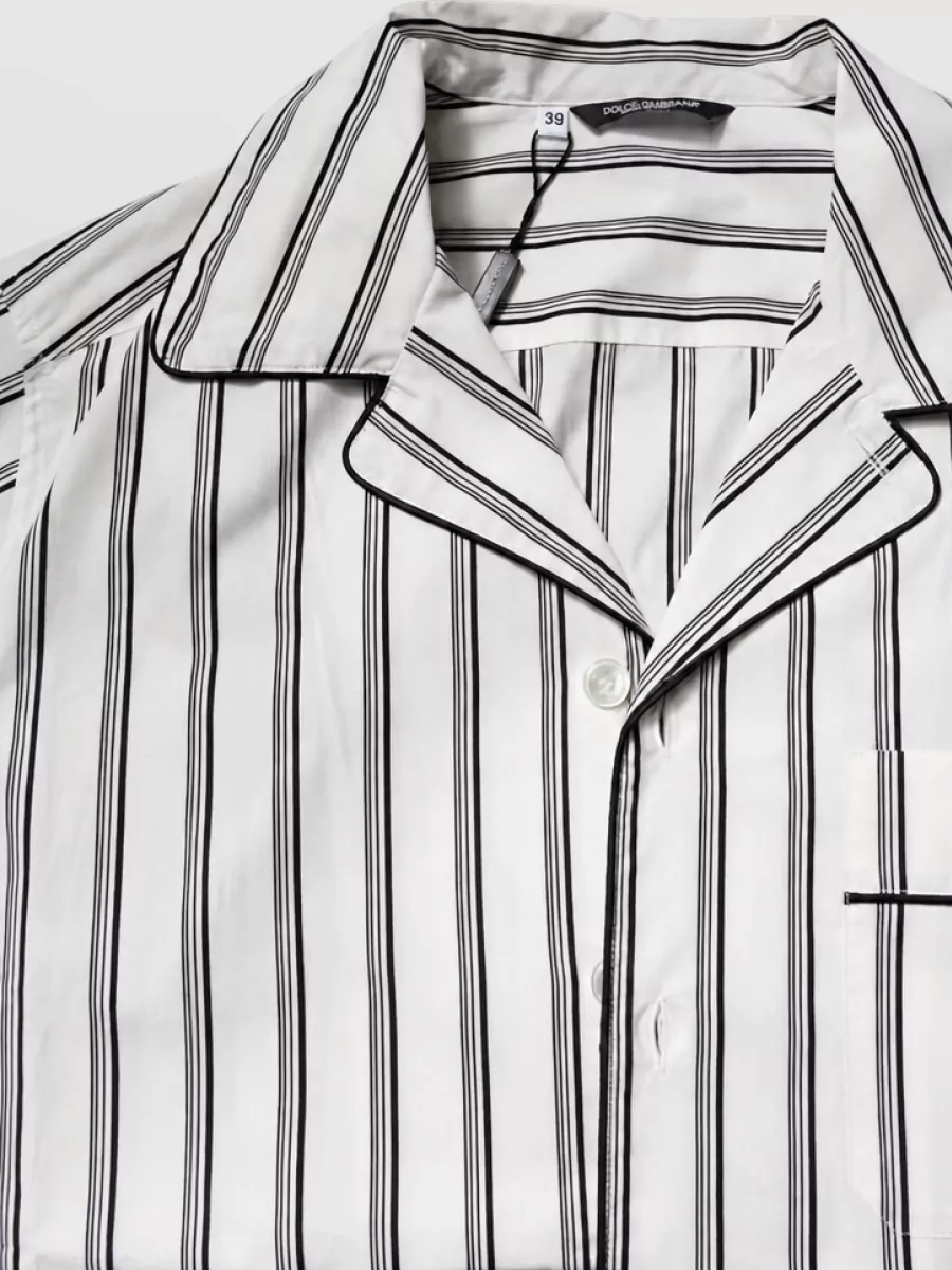 Dolce&Gabbana Cotton Striped Pajama Set