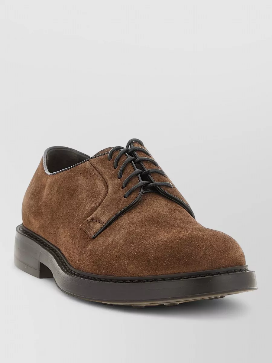 Doucal's suede derby shoes